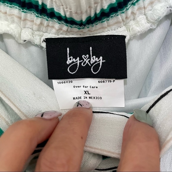 By & By Striped Goucho Pants - NWT Size XL - Picture 4 of 6